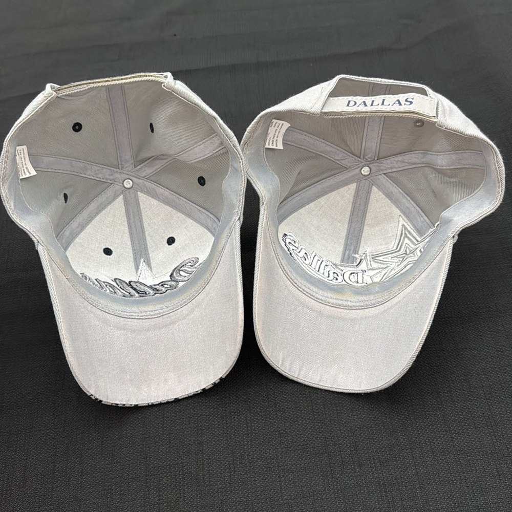 2 Dallas Cowboys Gray and Blue Baseball Caps acrylic/wool blend (mlb) - Picture 7 of 8